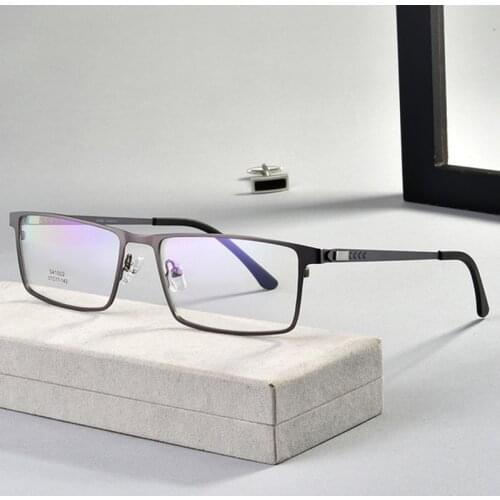 BCLEAR Brand Design Full Rim Alloy Optical Eyeglasses Frame Flexible Spring Hinge Business Casual Men Eyewear Spectacle Fashion