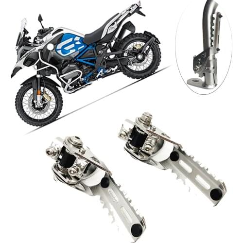 Motorcycle Highway Front Foot Pegs Folding Footrests Clamps 22mm 25mm For BMW R1200GS LC R 1200 R1200 GS adv adventure 2013-2019