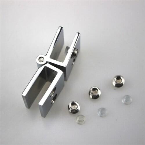 Cabinet Hinges Chrome Zinc Alloy Hinges Double Action 180/90/0 Degree Glass Cabinet Drawer Hinge For Furniture Hardware
