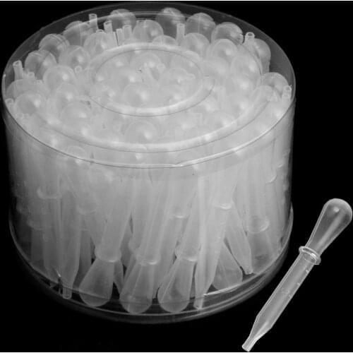 100PCS Airbrush Disposable droppers Metered Inhalation Plastic Pipette Eye Droppers for Transfer And Airbrush Paint Easy Use