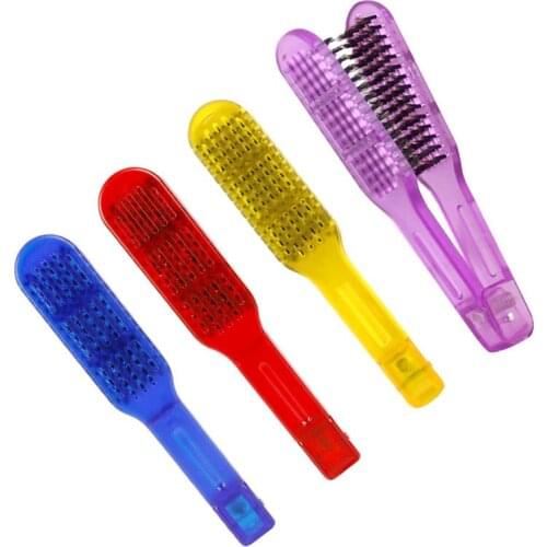 Hair Straightening Comb High Temperature Resistance Styling Tools Boar Bristle Double Sided Brush Comb