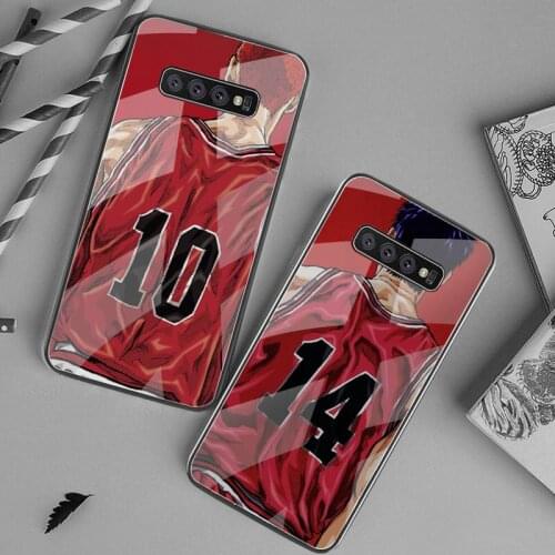 Slam Dunk Sakuragi Haruko Akagi Phone Case Tempered Glass For Samsung S20 Plus S7 S8 S9 S10 Plus Note 8 9 10 Plus
