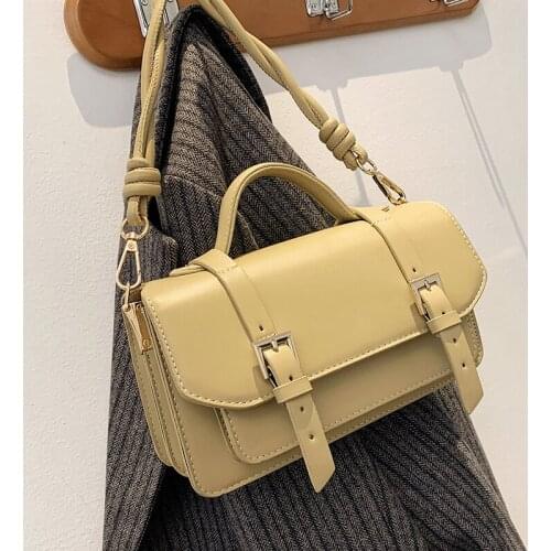 Famous Brand Luxury Square Tote Bag 2021 Fashion New Quality PU Leather Womens Bag Shoulder Messenger Bag