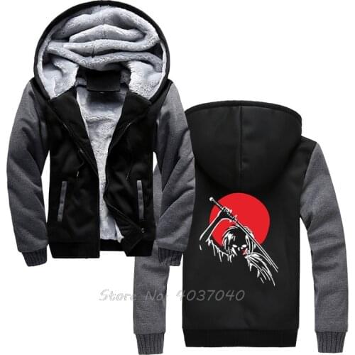 Rurouni Kenshin Samurai X Himura Anime Manga Unisex Hoodie Men Winter Thick Warm Zipper Sportwear Sweatshirts Harajuku