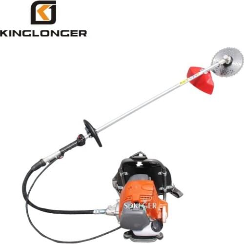 Knapsack type battery electric grass trimmer lawn mower electric motor