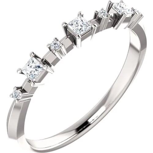 YOUHAOCC The Latest Simple Inlaid Small Zircon Ring Fashion Small Fresh Ring Simple Ring Fashion Ladies Ring Fashion Jewelry