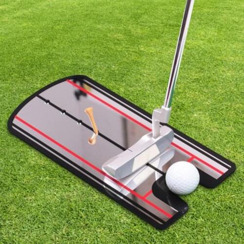 Golf Putting Alignment Mirror Acrylic Putting Practice Mirror Portable Golf Swing Training Aid Trainer For Golf Accessories