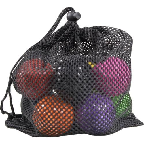 10pcs Golf Practice Ball Multicolor Golf Ball Outdoor SportsGolf Ball Outdoor Practice Ball Training Aids With Mesh Bag