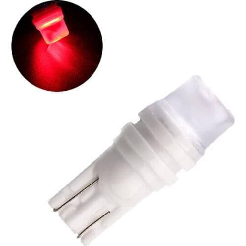 10Pcs Red Auto T10 W5W 5730 Highbright Ceramics LED Bulbs For 194 168 Car Clearance Lamps License Plate Reading Lights 12V
