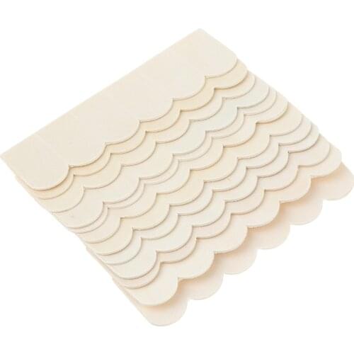 12 Pieces / Bag Six-roof Wooden Decorated House Accessories 1:12 Miniature Dollhouse Accessories