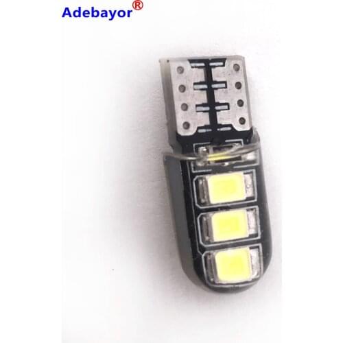 200pcs T10 194 168 W5W 2835 6 SMD LED W5WLed Parking Bulb Auto Wedge Clearance Lamp Reading Light Silica gel LED CarLight