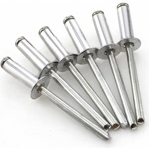 20/50/100pcs M4 M5 Aluminium Flat Countersunk Head Break Mandrel Blind Rivets Pop Rivets For Furniture Car Aircraft