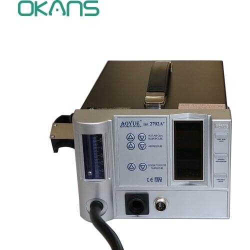 220V Lead Free Repairing System Soldering Desoldering Station of Aoyue 2702A+ Hot Air Gun +Desoldering Gun