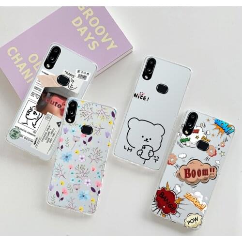 For Samsung Galaxy A10S Case Cover Clear Cute Soft TPU Back Phone Cover Case For Samsung Galaxy A10S A 10s A10 S SM-A107F Cases