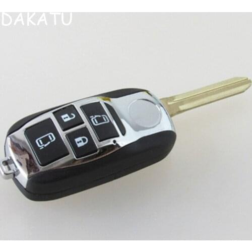 DAKATU 4 Button Remote Flip Folding Keyless Fob Key Shell Case Fit For Toyota Corolla Fielder Vios RAV4