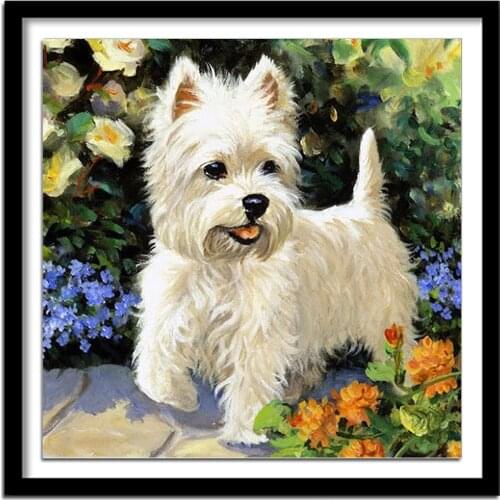 Diamant painting diamond painting full square Diamond embroidery animals dogs diamond round daimond painting 124DD 5d diy