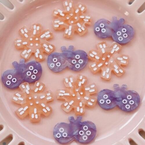 Stick figure hand-painted childlike butterfly and flower patch diy earrings resin accessories handmade jewelry materials