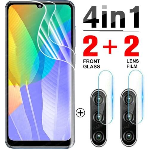 4-in-1 Hydrogel Film for Huawei Y6P Full TPU Screen Protector For Huawey Y7P Y8P Y9A Y7A 2020 protective film safety not glass