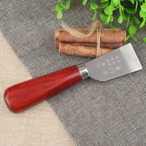 1Pc Steel Japanese Style Right Hand Leathercrafts Tools Leather Cutting Sharp Skiving Cutter Knife Shovel Home Handwork DIY Tool