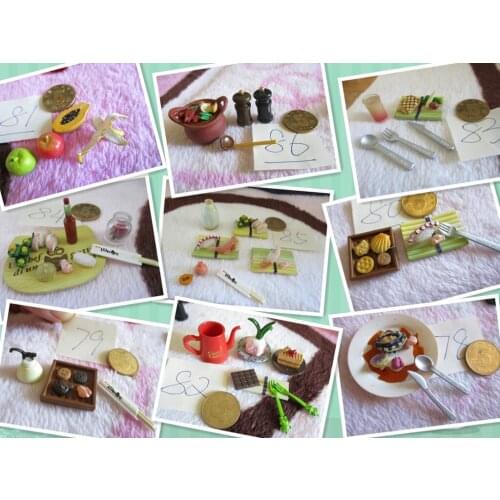 Doll Re-ment Dollhouse Miniature food Candy Crean Cake Dessert Kitchen Toys for Blyth bjd Barbies Doll Accessories