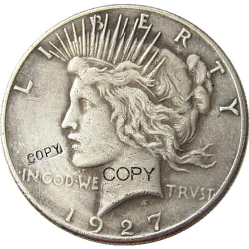 US Coins 1927 PDS Peace Dollar copy Coins Silver Plated