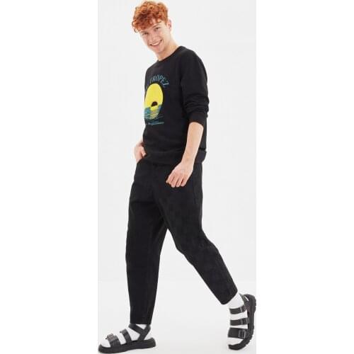 Trendyol Men Loose fit Plaid Laser Jeans TMNAW22JE0077