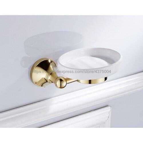 Soap Dishes Gold Brass Soap Basket Wall mounted Soap Dish Bathroom Accessories Bathroom Furniture Toilet Soap Holder Nba878