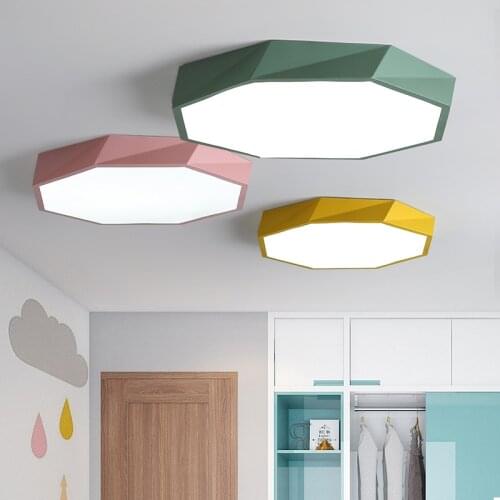 2018 New Macaron color LED Ceiling lights Round 5CM Ultra-thin Ceiling Lamp for bed Childrens room LED lamp lamparas de tech
