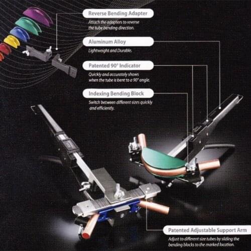 Original Taiwan black diamond combined pipe bender 12999 manual copper pipe bender refrigeration tool set