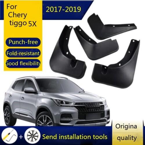 Car Front Rear Fender Mudguards Accessories 4 Pieces For Chery Tiggo 5X 2017 2018 2019 YJC