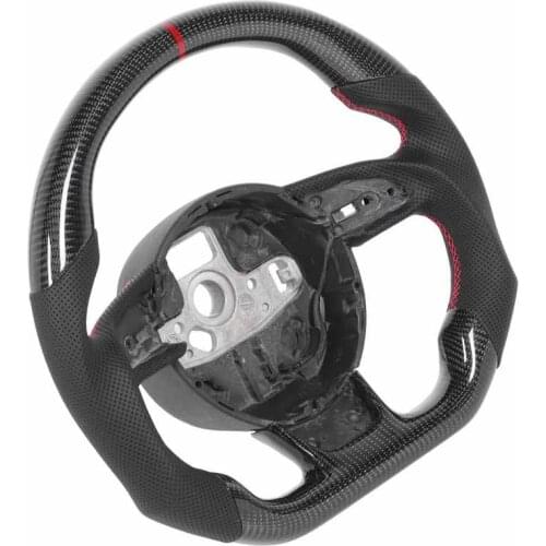 Carbon Fiber Steering Wheel Nappa Perforated Leather Fit for Audi B8.5 RS3 RS4 RS5 RS6 RS7 2013 2014 2015 2016
