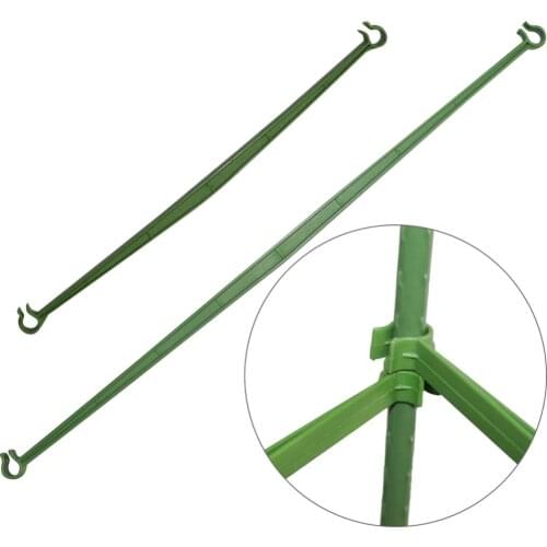 Gardening Pillar Fixed Connector Plant support Stake Connecting Rod Greenhouse Plastic Fixed Connector 9 Pcs