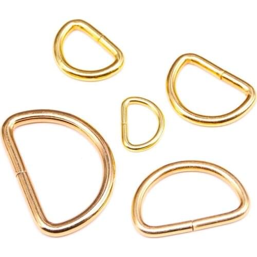 Multi-Purpose Metal D Ring Semi-Circular D Ring for Hardware Bags Ring Hand DIY Accessories(13-38mm)