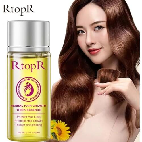 Herbal Hair Growth Anti Hair Loss Liquid Promote Thick Fast Hair Growth Treatment 20ml Essential Oil Health Care Beauty Essence