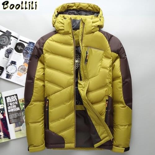 Winter Mens Fashion White Duck Down Jacket Casual Down Coat Parka Male High Quality Clothing Coats Free Shipping