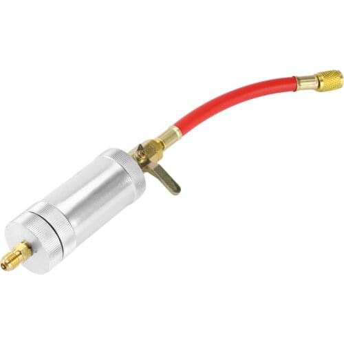 1/4SAE 134a 2 oz Oil Injector R134A R12 R22 Car A/C AC Oil&Dye oz Injection Tool Car Accessories