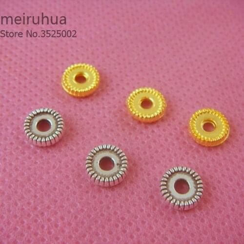 50pcs /lot 7mm zinc ally spacers for handmade DIY Ornament accessories