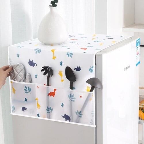 Nordic Washing Machine Cover Green Leaf Washing Machine Dust Cover Oven Microwave Refrigerator Protecor Modern Home Decor