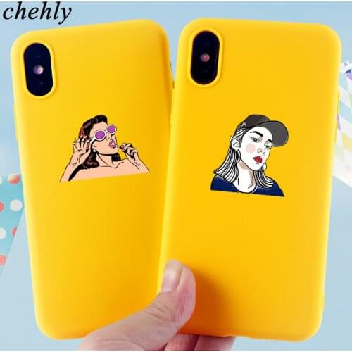 Literary Girl Phone Case for IPhone 6s 7 8 11 Plus Pro X XS MAX XR Fashion Cases Soft Silicone Fitted TPU Back Cover Accessories