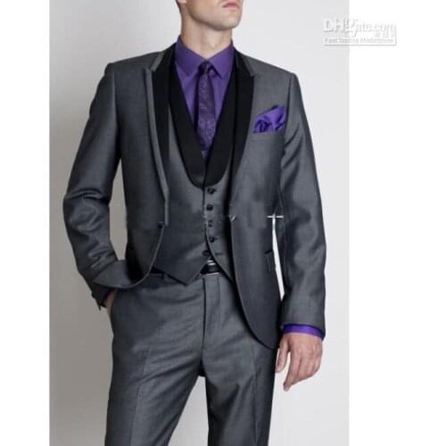 CHEAP western wedding Groom wear Tuxedos Groomsman/Bridegroom dress/Men slim fit Suits/formal men blazer(Jacket+Pants+Vest+Tie)