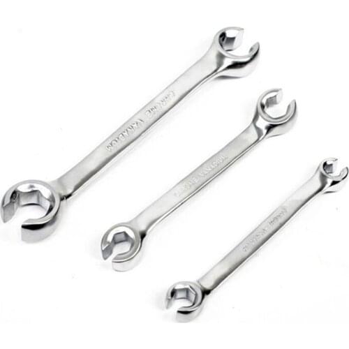 6-27mm Double Headed Metric Open End Lever Six Angle Special Metal Wrenches for Oil Pipe Tubing Spanner Auto Repair Tools