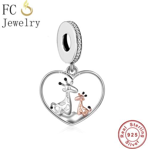 FC Jewelry Fit Original Charm Bracelet 925 Sterling Silver Rose Gold Always My Mother My Friend Pendant Bead For Making Berloque