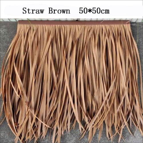 Simulation Natural Thatched Fake Plant for Outdoor Roof Pavilion Decoration Straw Thatch Home Garden Decoration Retardant Thatch