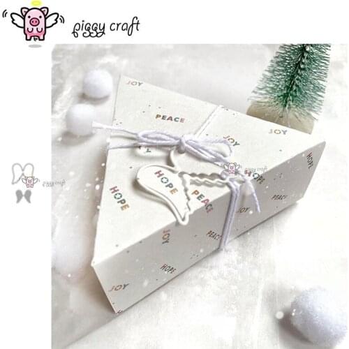 Piggy Craft metal cutting dies cut die mold Angel wings decoration Scrapbook paper craft knife mould blade punch stencils dies