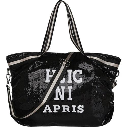 Fashion Ladies' Handbags Sequin Women Bags Female Large Capacity Top-handle Bags National Casual Tote Girl Messenger Bag Sac