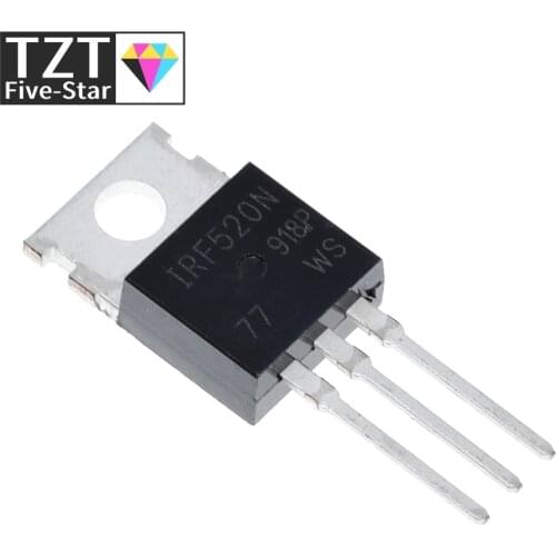 10PCS IRF520 IRF520N TO-220 N-Channel IR Power MOSFET New original