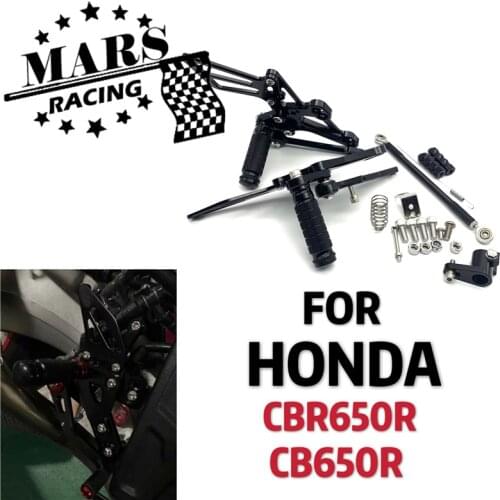 CNC Motorcycle Foot Pegs Rest Rearset Rear Set Footrest For HONDA CB650F CBR650F 2014-2019 CB650R CBR650R 2019-2021