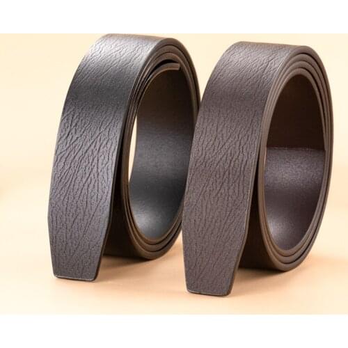 Brand Belt 100% Pure Cowhide Belt Strap No Buckle Genuine Leather Belts Automatic Buckle Belt for Men High Quality Jeans