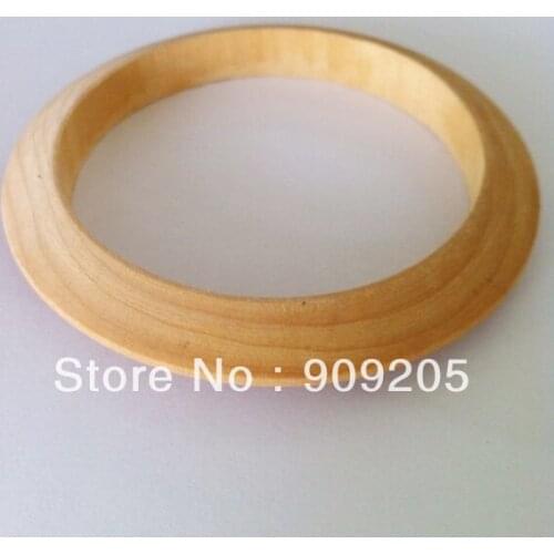SANSHOOR Natural Wood Diy Thin Unfinished Wooden Bangles Bracelet For DIY Handmade Jewelry 15pcs/lot SMT-235J
