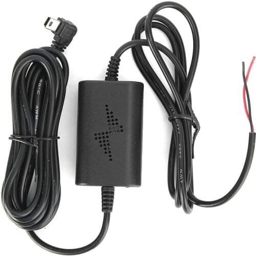 3.2m Parking Monitor Power Cable for Car DVR Kit Video Recorder 12/24V To 5V Mini Micro USB Charger Line Auto Dashcam Camera